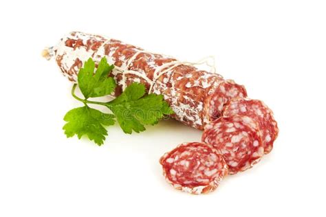 Salami and slices stock image. Image of slice, salami - 29442055