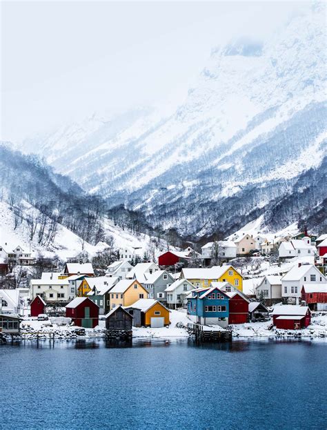 Norwegian Fjords in winter | Stock image | Colourbox