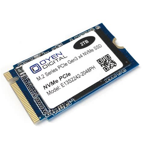 Oyen Digital: Oyen Digital 2TB M.2 2242 NVMe PCIe 3D TLC SSD