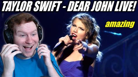 Taylor Swift - Dear John Live Performance REACTION!!!! - YouTube