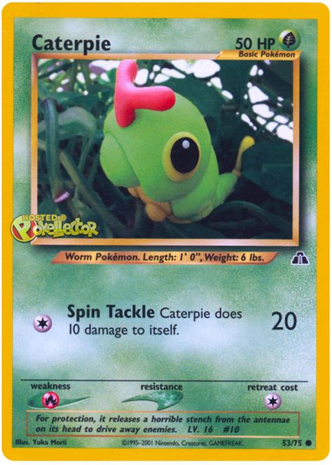 Caterpie - Neo Discovery #53 Pokemon Card