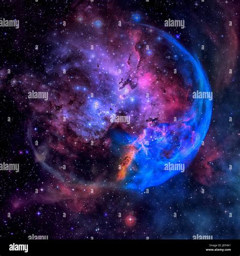 The Eagle Nebula, or Messier 16. At the centre, the so-called Pillars of Creation can be seen ...