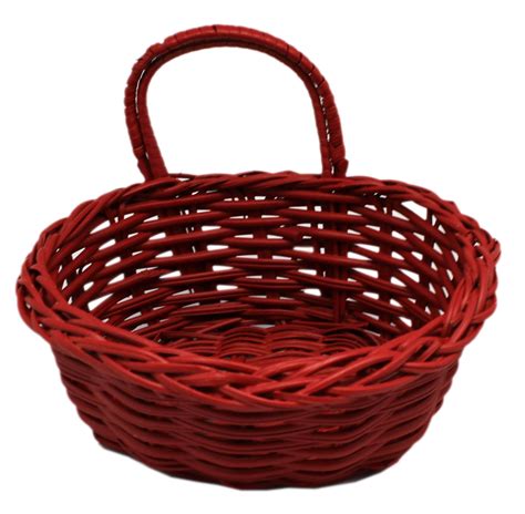 Small Red Colored Decorative Wicker Basket - Walmart.com