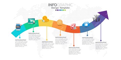 Premium Vector | Timeline infographics template with arrows