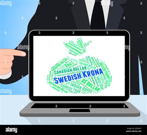 Swedish Krona Representing Exchange Rate And Sweden Stock Photo - Alamy