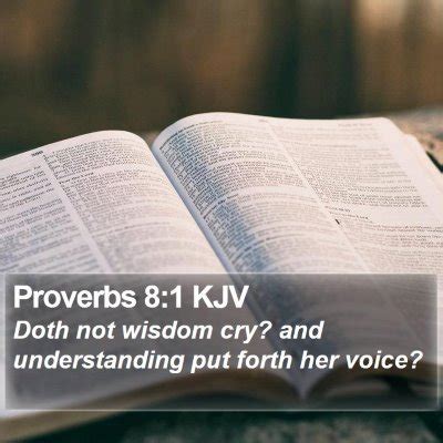 Proverbs 8 Scripture Images - Proverbs Chapter 8 KJV Bible Verse Pictures