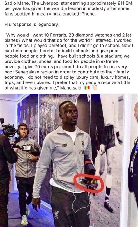 Sadio Mane giving to others instead of buying for himself - nextfuckinglevel in 2020 | Sadio ...