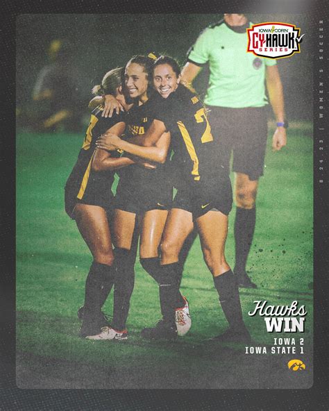 Iowa soccer defeats Iowa State 2-1 to earn first two points in Cy-Hawk series - Hawk Fanatic