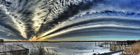 Beautiful clouds over Monmouth Beach, NJ. Tweet us your winter weather ...