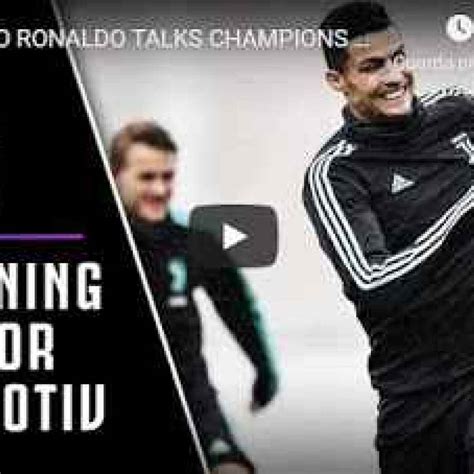 Cristiano Ronaldo parla della Champions League - La vigilia di Juventus-Lokomotiv Mosca - VIDEO ...