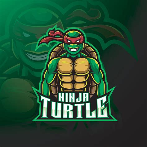 Turtle esport mascot logo design 3542944 Vector Art at Vecteezy