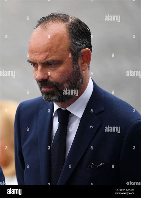 Prime Minister Edouard Philippe attends the Bastille Day military parade down the Champs-Elysees ...