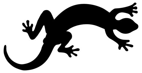 OnlineLabels Clip Art - Lizard Silhouette