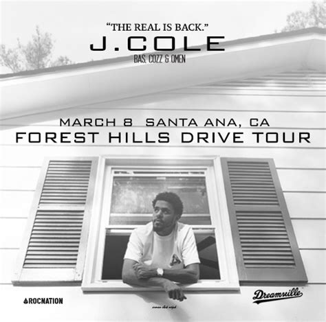 J.Cole Forest Hills Drive Tour Poster Project on Behance