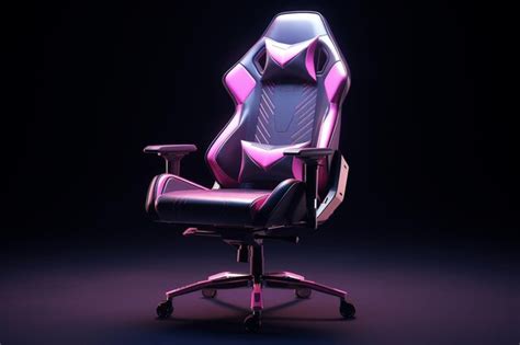 Premium AI Image | An ergonomic gaming chair with vibrant colors and 00478 03