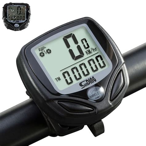 1 Pcs Waterproof Wireless Digital Bike Ride Speedometer Odometer Bicycle Cycling Speed Counter ...