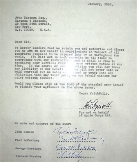 The letters that foretold the breakup of the Beatles are up for sale