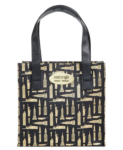 Macy's Printed Faux-Leather Lunch Tote, Created for Macy's - Macy's