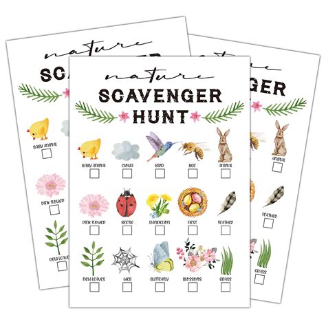 Buy Scavenger Hunt Game, Outdoor Nature Scavenger Hunt for Kids, Park ...