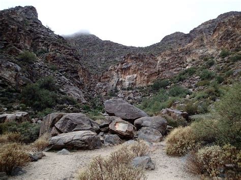 Waterfall trail in the White Tanks regional park near Surprise, AZ ...