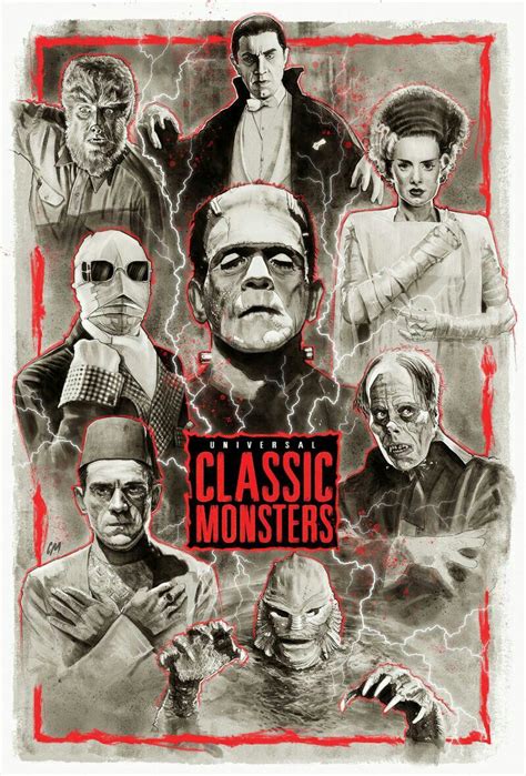 UNIVERSAL MONSTERS | Classic monster movies, Classic horror movies, Universal monsters art