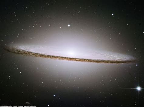 The Sombrero Galaxy, taken by the Hubble Space Telescope in 2003 : space