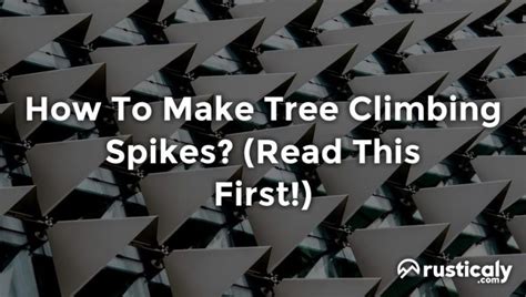 How To Make Tree Climbing Spikes? (Read This First!)