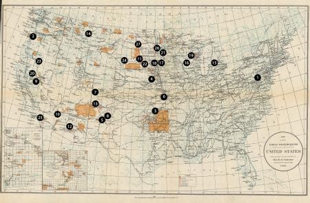 Native American Boarding Schools Map