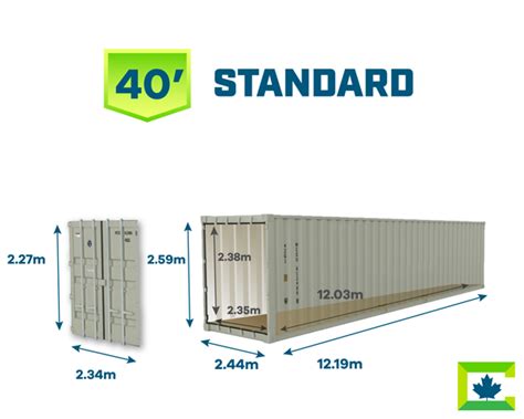 40ft Shipping Container Dimensions