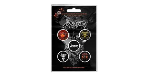 Venom 'Black Metal' Badge Set