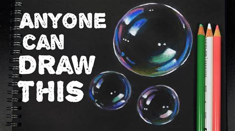 ANYONE Can Draw This: Bubbles in 2020 | Bubble drawing, Black paper ...