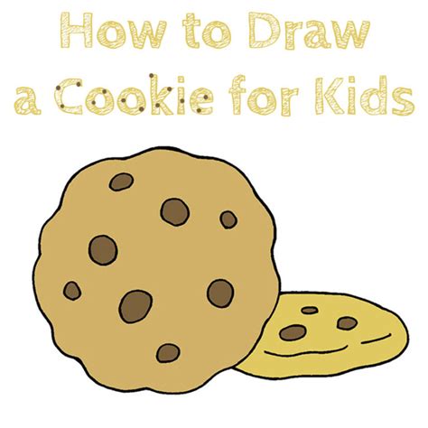 How to Draw a Cookie for Kids - How to Draw Easy