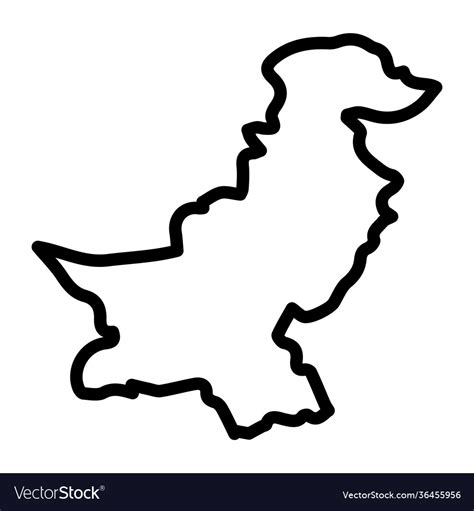 Pakistan map Royalty Free Vector Image - VectorStock