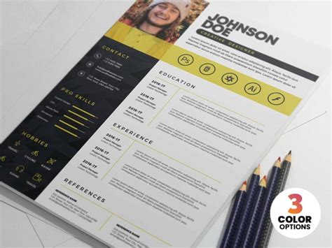 30+ Best Photoshop Resume Templates (PSD) With Modern Designs - Theme Junkie