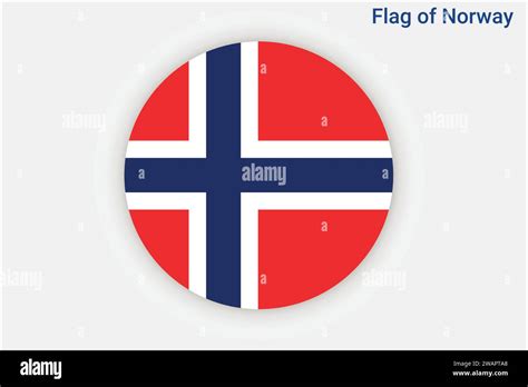 High detailed flag of Norway. National Norway flag. Europe. 3D ...