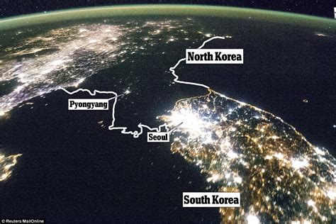 Nasa satellite images show how North Korea is so secretive that you can ...