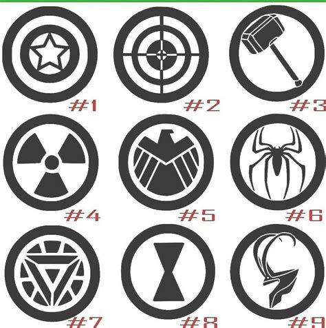 Avengers Symbols