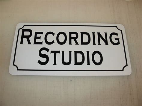 RECORDING STUDIO Retro Vintage Design Metal Sign 6x12 Novelty Home & Kitchen Decor - Etsy