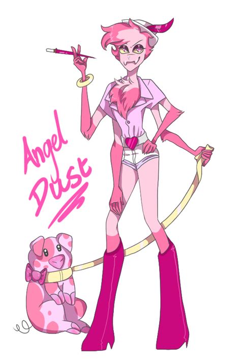 Redesign of Angel Dust redesign by Miss-Scales on DeviantArt