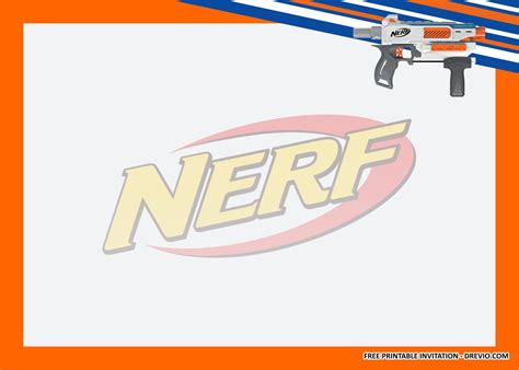 Nerf Invitation Template Free