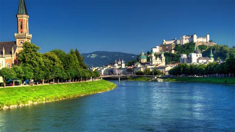 Salzach River Salzburg 1920 x 1080 HDTV 1080p Wallpaper