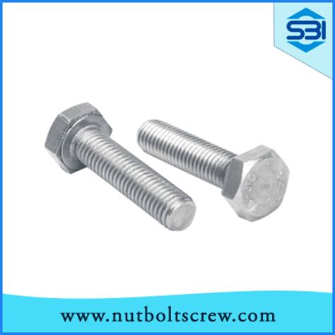 Din 933 Stainless Steel Hex Screws in India