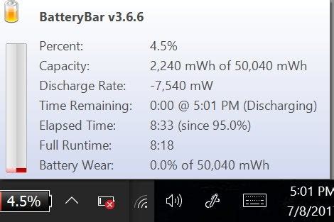 Battery life for Surface Laptop after three cycles : Surface