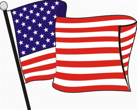 Carton Clipart Flag Of United States | Citypng