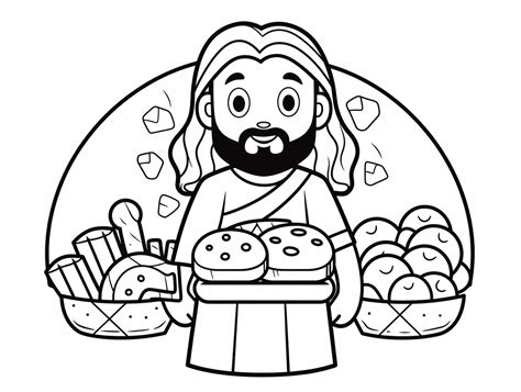 Jesus Is The Bread Of Life Coloring - Coloring Page