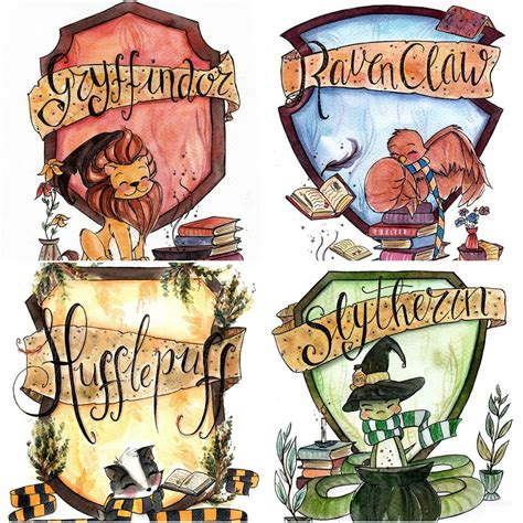 Cute images of Hogwarts houses! | Harry potter drawings, Harry potter background, Harry potter ...