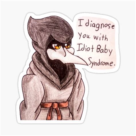 "SCP-049 diagnoses you" Sticker for Sale by AgentKulu | Redbubble