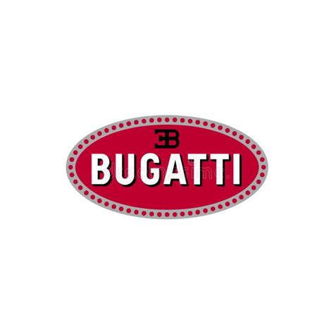 Bugatti Logo Editorial Illustrative on White Background Editorial Stock Image - Illustration of ...