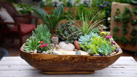 Antique Dough Bowl Turned Succulent Planter - YouTube