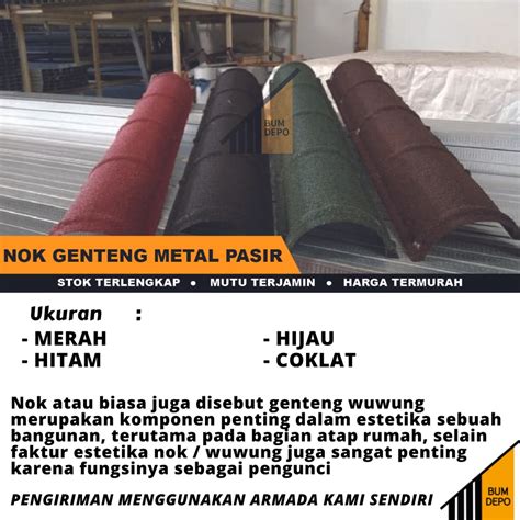 Jual NOK GENTENG METAL PASIR / BUMBUNGAN ATAP | Shopee Indonesia